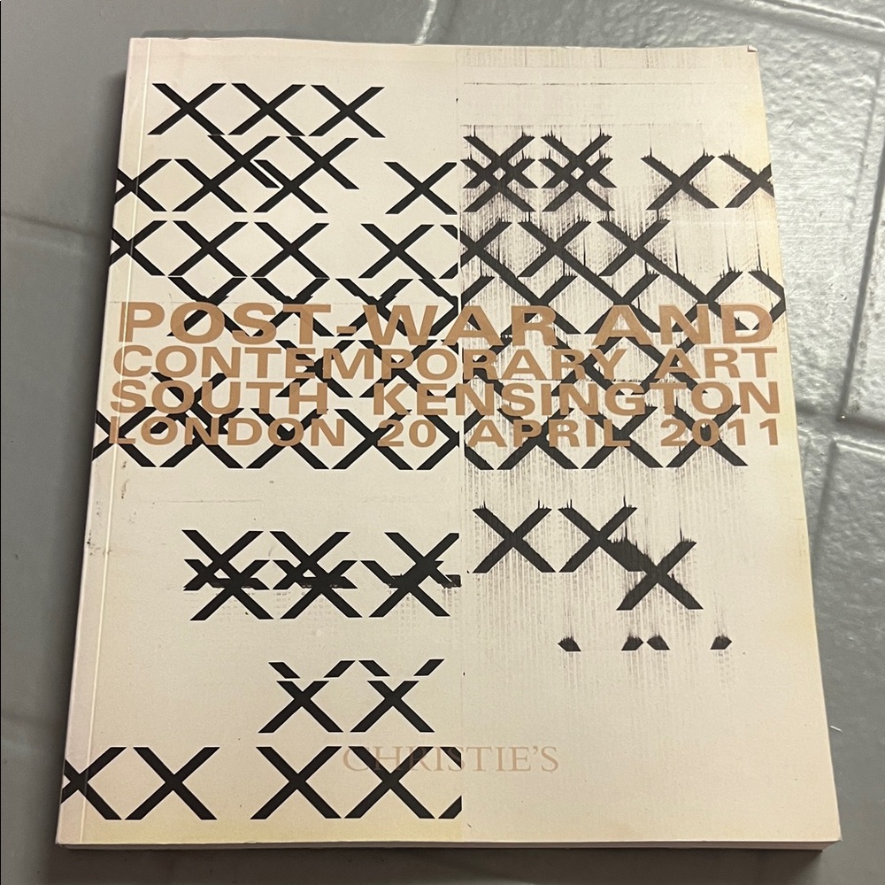 🔥Post-War and Contemporary Art Book - Black and Tan 2011 coffee table piece RARE